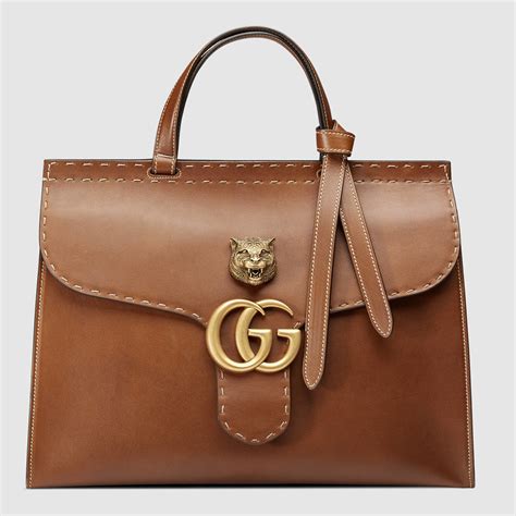 gucci brown bag|gucci brown leather bag vintage.